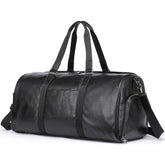 Large Leather Travel Duffle Bag