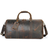 Vintage Crazy Horse Leather Travel Duffle