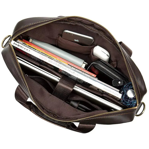 Compact Leather Briefcase
