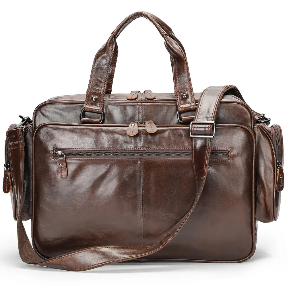 Travel Leather Briefcase 15.6"