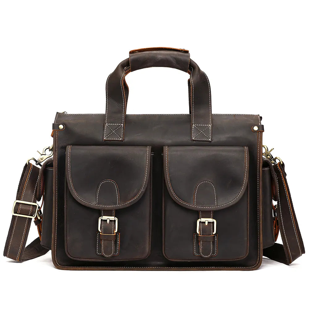 Premium Crazy Horse Briefcase