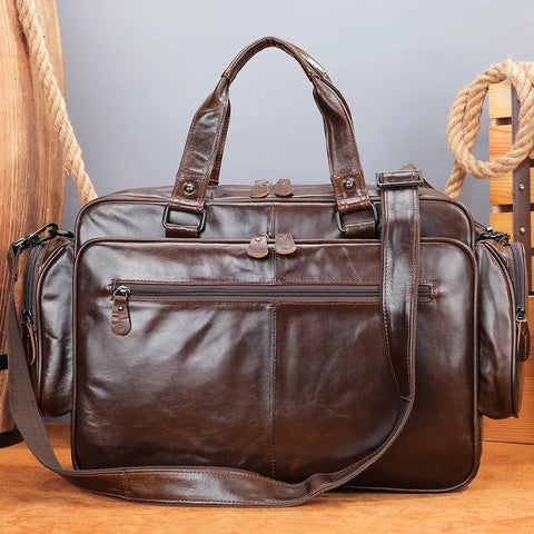Travel Leather Briefcase 15.6"