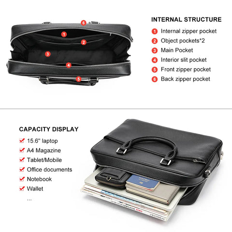 Business Leather Briefcase