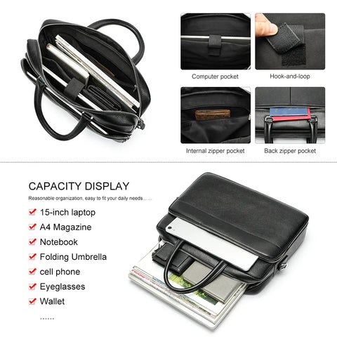 Modern Leather Briefcase