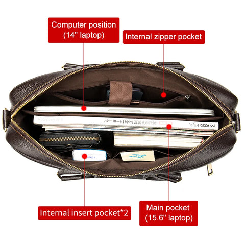 Business Leather Briefcase