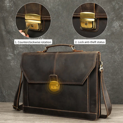 Executive Crazy Horse Briefcase