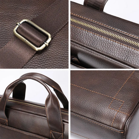 Ultra-Slim Leather Briefcase