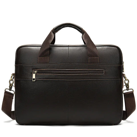 Compact Leather Briefcase