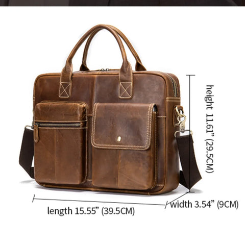 Vintage Crazy Horse Briefcase