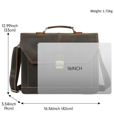 Executive Crazy Horse Briefcase