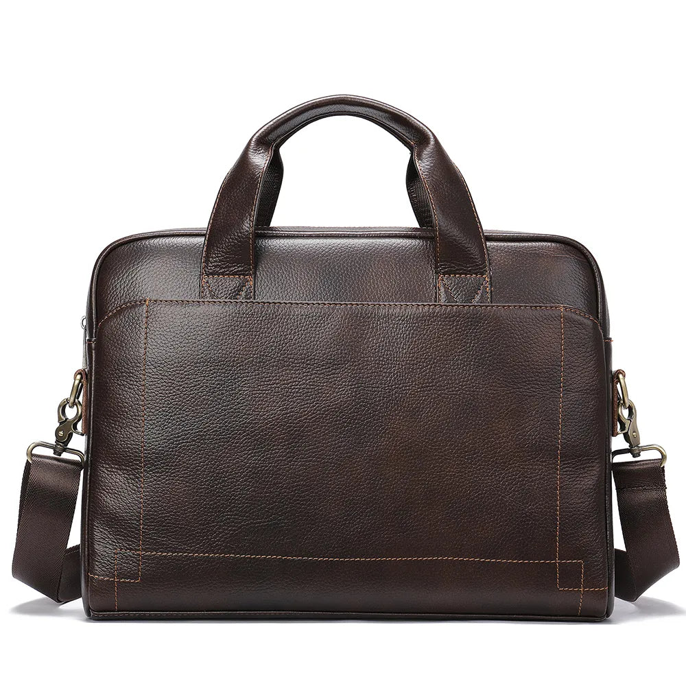 Ultra-Slim Leather Briefcase