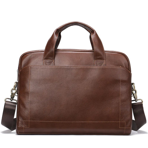 Ultra-Slim Leather Briefcase