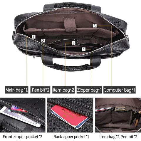 Professional Leather Briefcase