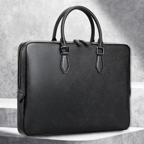 Executive Saffiano Leather Briefcase