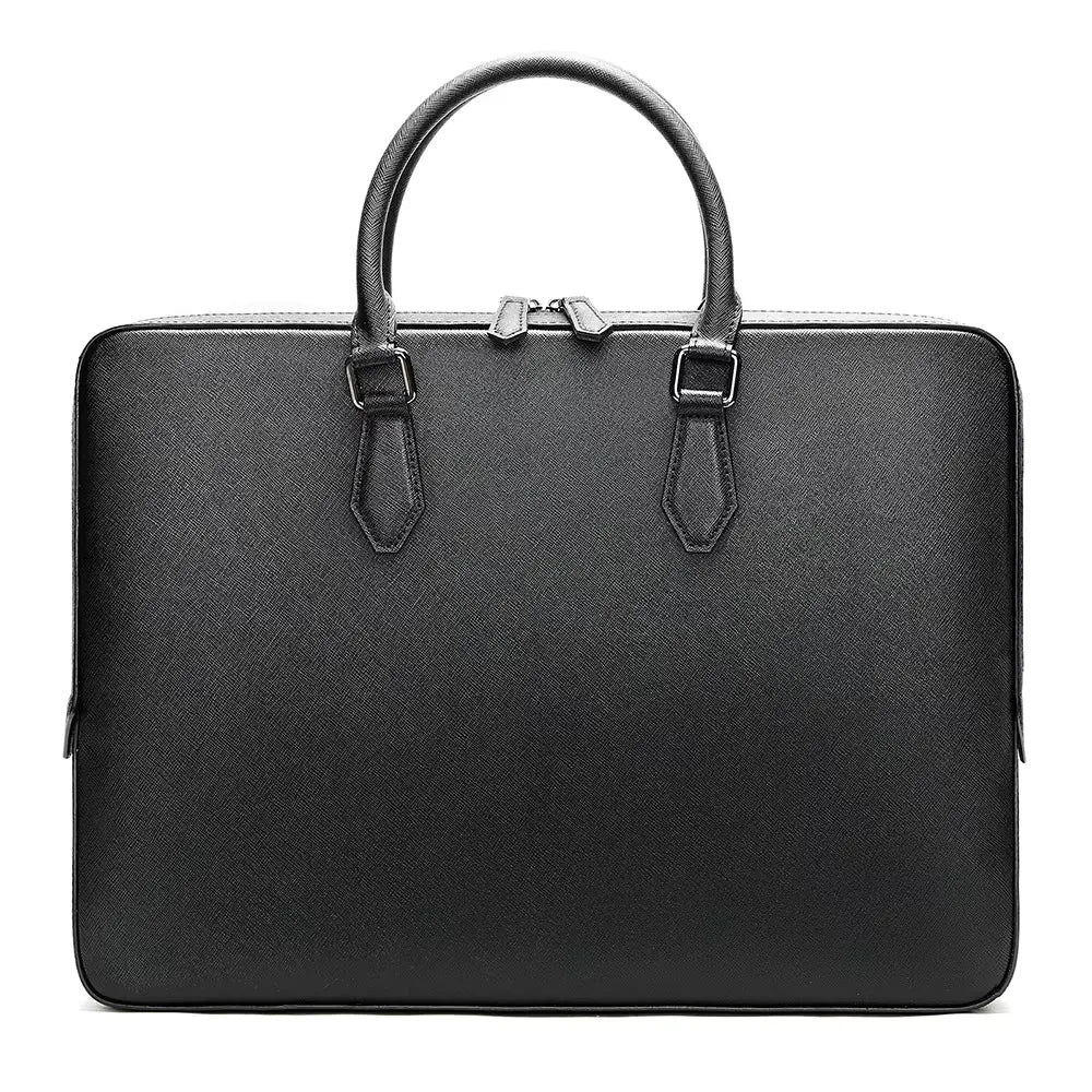 Executive Saffiano Leather Briefcase