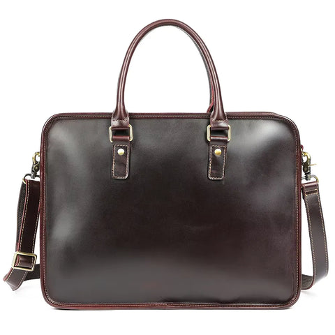 Classic Strap Leather Briefcase