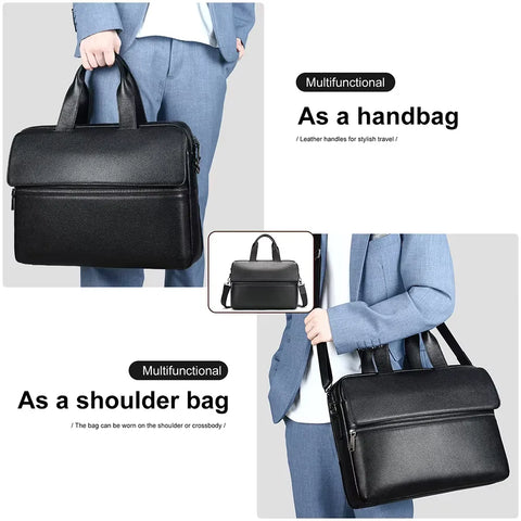 Contemporary Leather Briefcase