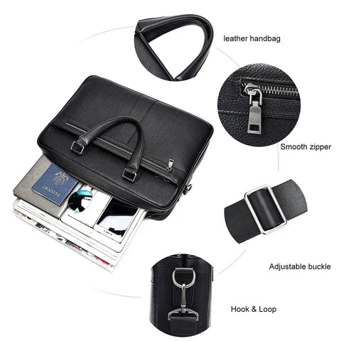 Sleek Leather Briefcase