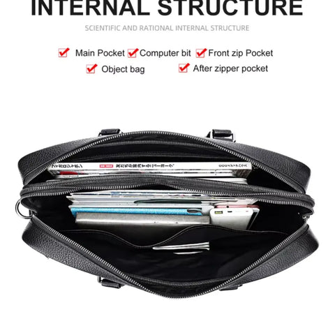 Sleek Leather Briefcase