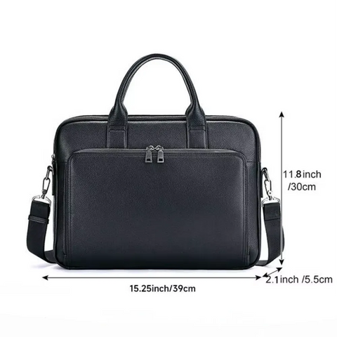 Organized Leather Briefcase