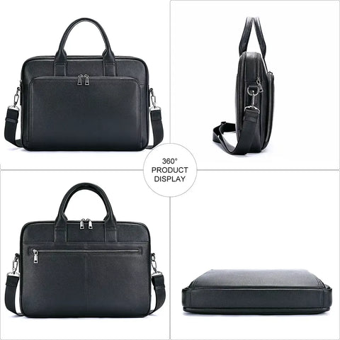 Organized Leather Briefcase