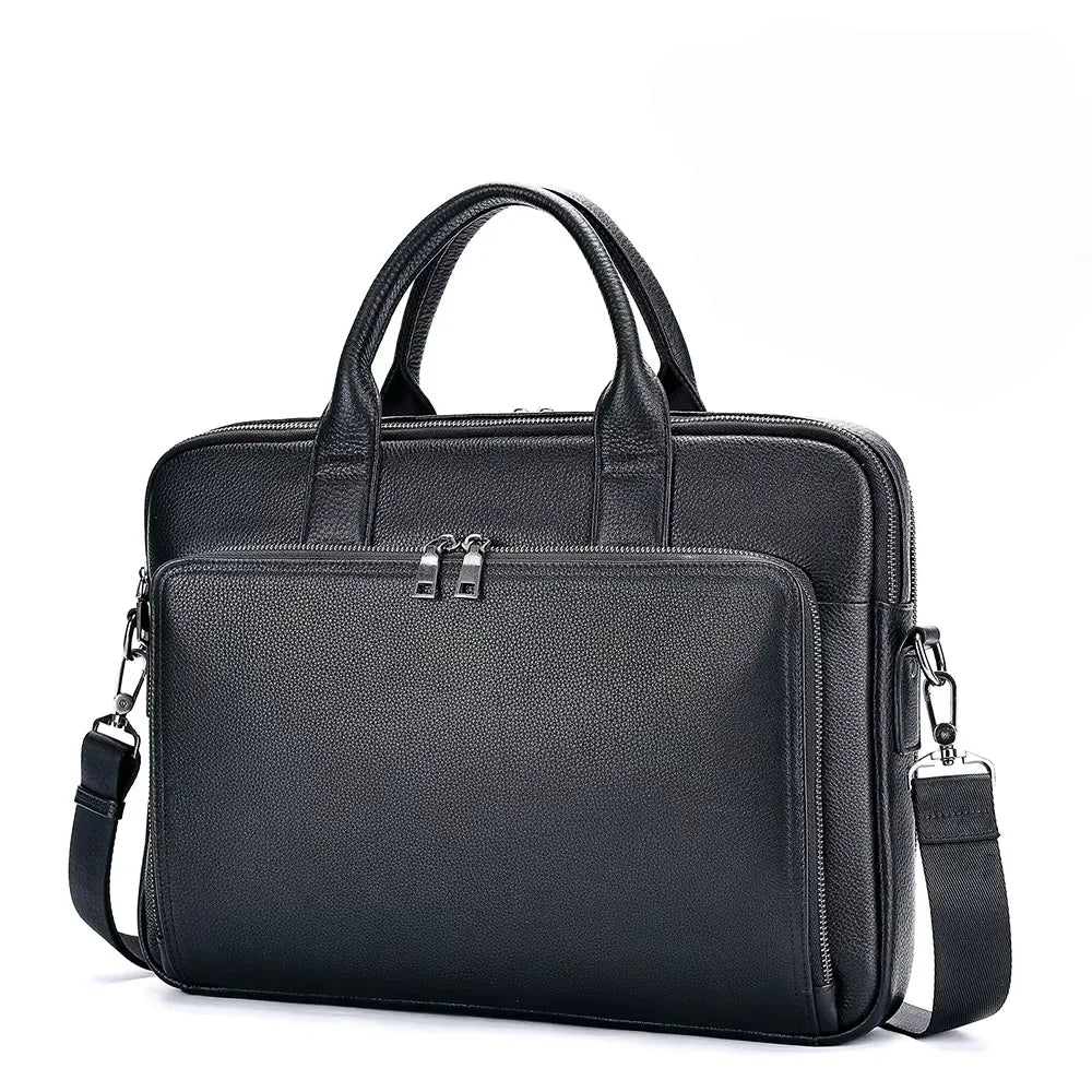 Organized Leather Briefcase