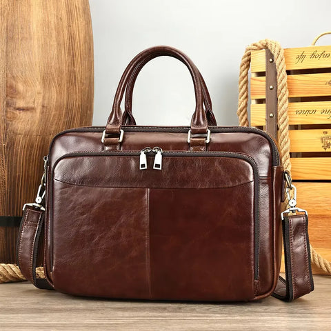 Polished Leather Briefcase