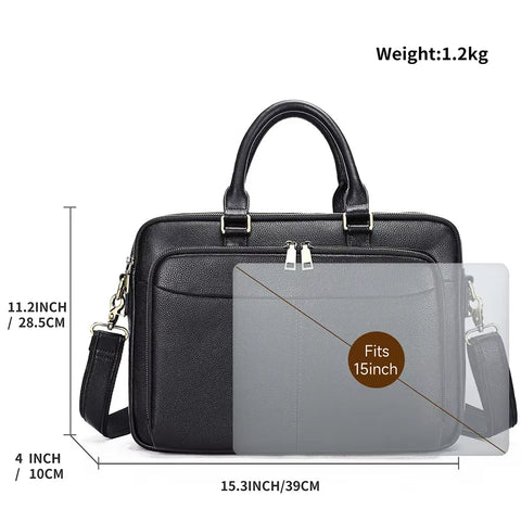 Polished Leather Briefcase