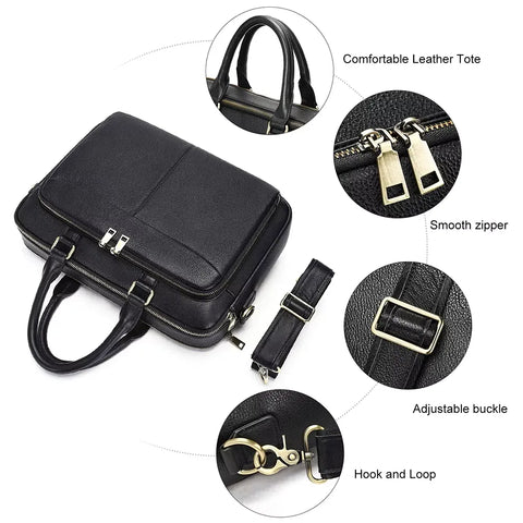 Polished Leather Briefcase