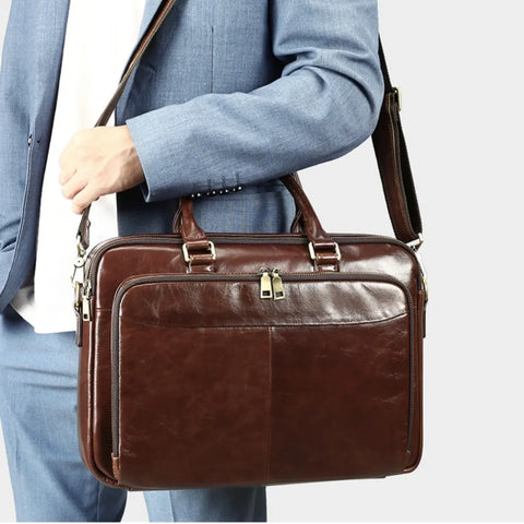 Polished Leather Briefcase