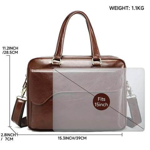 Elegant Leather Briefcase