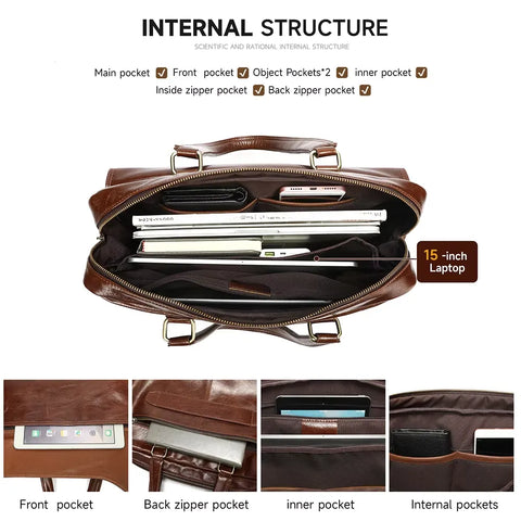 Elegant Leather Briefcase