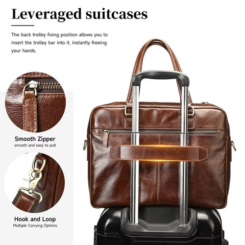 Elegant Leather Briefcase