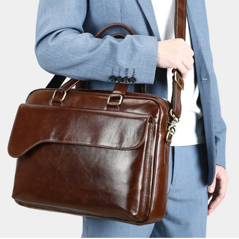 Elegant Leather Briefcase