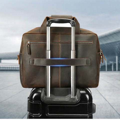 Rugged Leather Briefcase