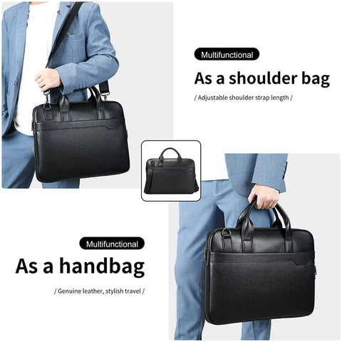 Slim Leather Briefcase