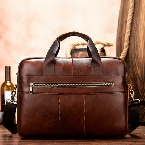 Sleek Leather Briefcase