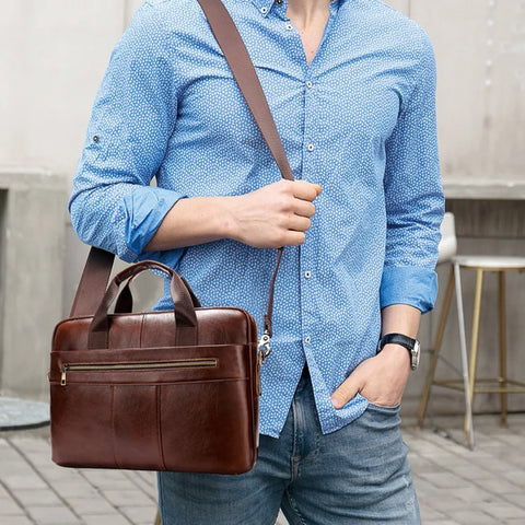Sleek Leather Briefcase