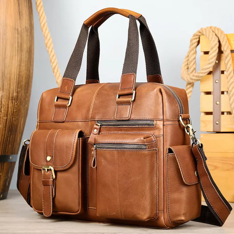 Adventurer Leather Briefcase