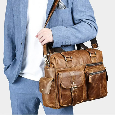 Adventurer Leather Briefcase