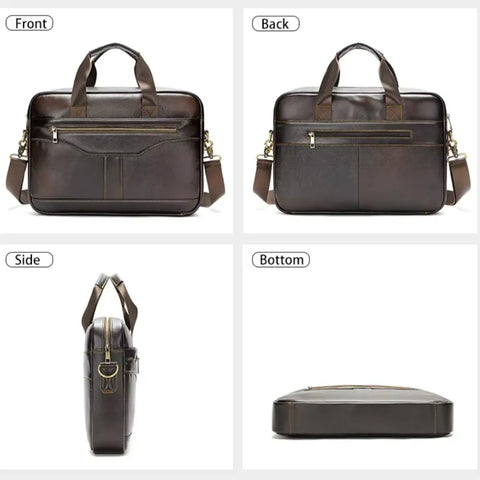 Slim Leather Briefcase