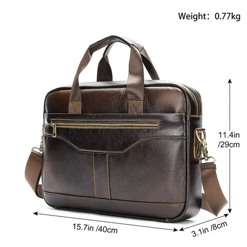 Slim Leather Briefcase