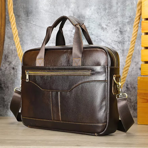 Slim Leather Briefcase