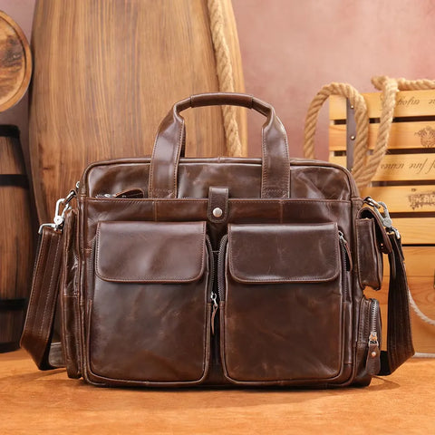 Tactical Leather Briefcase