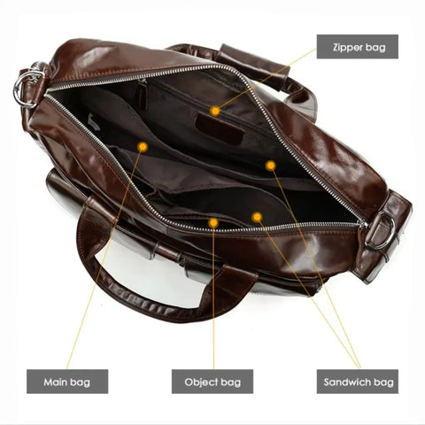 Tactical Leather Briefcase