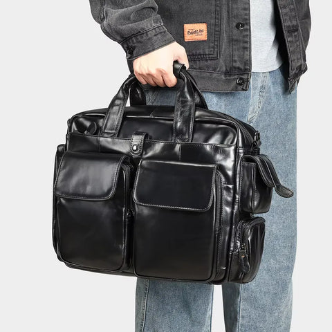 Tactical Leather Briefcase