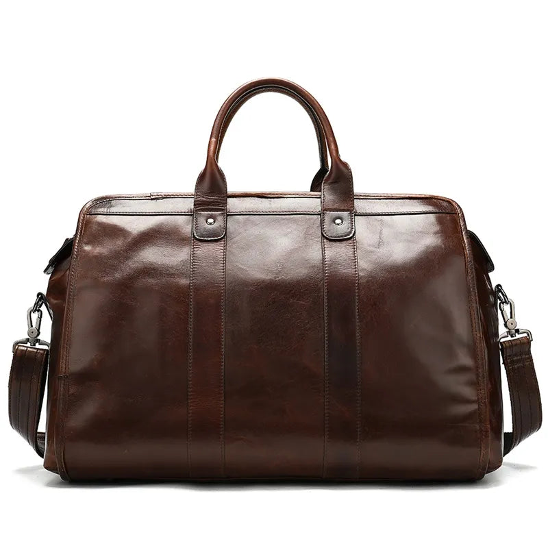 Classic Doctor's Bag Style Leather Travel Bag