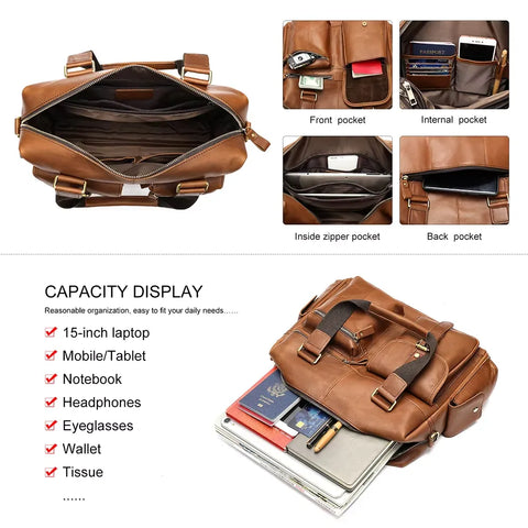 Adventurer Leather Briefcase